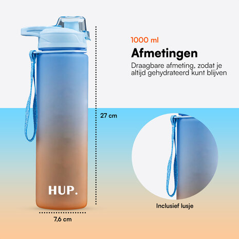 Hup-Waterfles-1-liter-Motivatie-drinkfles-1